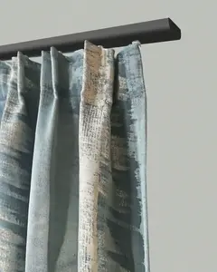 Карниз GARESA "400", 1 направляющая, желаемая длина, алюминиевая направляющая, простая, потолочный монтаж, выдвижная 220 см, черный