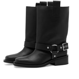 Ботинки Ganni Biker Mid Shaft, черный