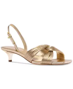 MICHAEL Женские босоножки Alessia на низком каблуке Michael Kors, золотой