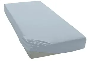 Элегантные приталенные простыни "Мако-Джерси", высокое качество с содержанием эластана Elegante 120-130х200-220 см, 1 шт., цвет ciel