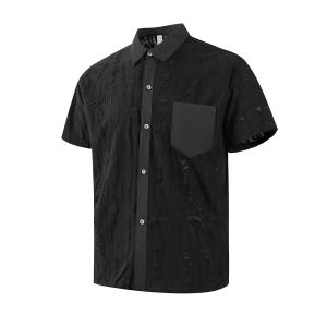 Рубашка Unisex Lapel Moderate Others X1617, черный