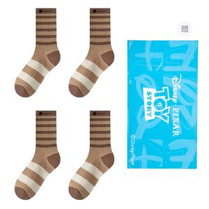 Набор из 4 пар унисекс носков Crew Disney, коричневый