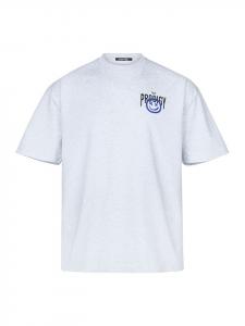 Trueprodigy Рубашка оверсайз Hajin серого меланжевого цвета