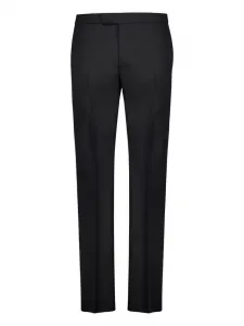 Брючные бархатные брюки на заказ Alexander Mcqueen, черный