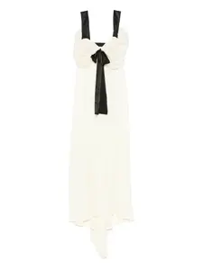 Платье Élodie асимметричного кроя с бантом SIEDRES, желтый