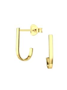 Alexander York Полуоткрытые серьги-кольца из золота, изготовленные из серебра 925 пробы, комплект из двух золотых элементов