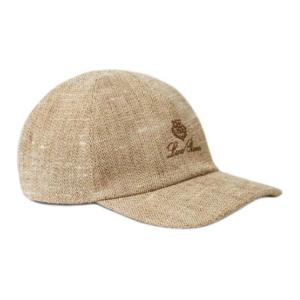 Loro Piana Льняная бейсболка для мужчин, коричневая