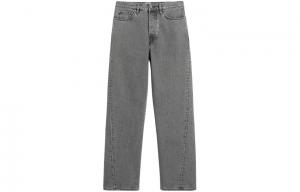 Футболка Twisted Seam с прямыми штанинами TOTEME, Стираемая средне-серая