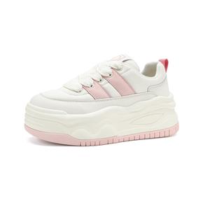 Кроссовки D:FUSE SCANDINAVIA Skateboarding Shoes Women's Low-top Beige/Pink, розовый