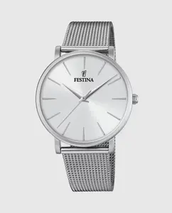 F20475/1 Женские часы Boyfriend из серебряной стали Festina, серебряный