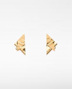 Металлические серьги в современном стиле с треугольным мотивом для женщин [SS26]