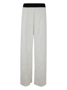 Фактурные брюки Maria Calderara, белый