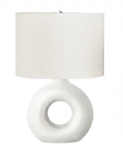 Настольная керамическая лампа Lighting 61 см Monarch Specialties, белый