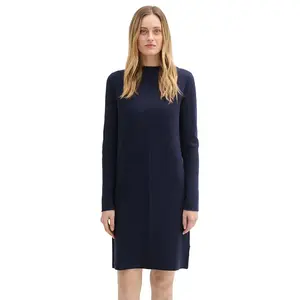 Платье Tom Tailor Knitted Structured, синий