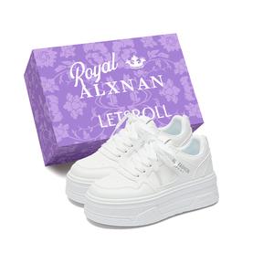 Alxnan Низкие женские скейтерские кроссовки White Gray Box, цвет White Gray Box