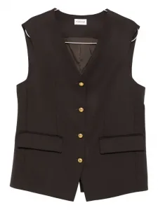 Жилет с застежкой на пуговицы и карманом-клапаном P.A.R.O.S.H., коричневый
