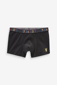 Нижнее белье Nevan для мальчиков 3 пары боксеров Lyle & Scott, черный