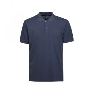 Поло с коротким рукавом Geox Piquet Printe, синий