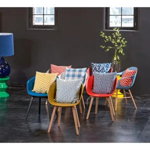 Декоративная подушка Gian Outdoor 50/50 см, наволочка с наполнителем, 1 штука H.O.C.K., Gelb + unifarben