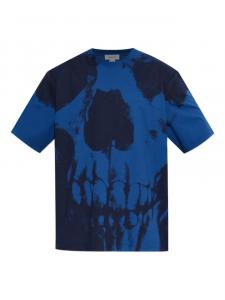 Футболка с принтом черепа Alexander McQueen, черный