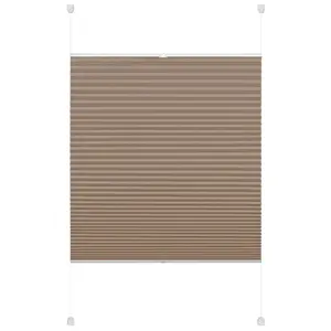 Жалюзи-плиссе для моего дома «EASYFIX PIA», без сверления, натяжные, с запатентованной системой поддержки My Home, серо-коричневый