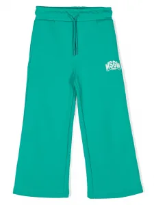 Спортивные брюки из джерси MSGM Kids, зеленый