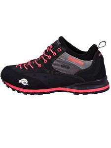 Guggen Mountain Спортивные кроссовки на шнуровке 'Trekking-& Wanderschuhe PT022 Wildleder' в черном цвете