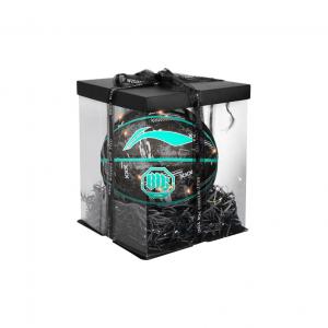 LINING Баскетбольный мяч PU черный серый зеленый размер 7 тренировочный unisex