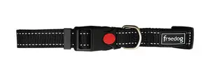 Светоотражающий нейлоновый ошейник Freedog, черный 35-50см х 15мм Freedog, цвет черный