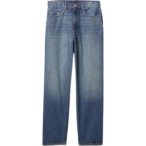 Американские винтажные потертые свободные стильные брюки US Version мужские GAP, Dark Color Washed