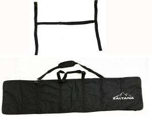 Сумка-переноска Zaltana с мягкой подкладкой, держатели для багажника и лыж, ремни для крепления на плече, комплект Porter SKB28, Black