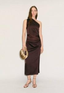 Платье-футляр Mango, коричневый