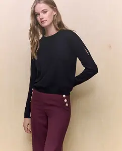 Женский свитер с круглым вырезом Easy Wear, черный