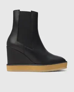 Женский ботинок из наппы с эластичной застежкой Castañer, черный