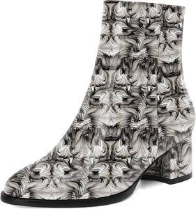 Женские лаковые вечерние ботильоны NUMALEO с молнией, круглый носок, устойчивый низкий каблук 2 дюйма