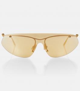 Солнцезащитные очки с узлом Bottega Veneta, золото