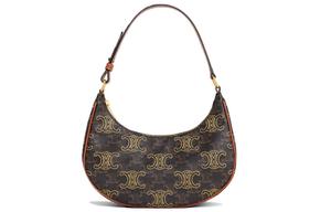 CELINE Кожаная женская сумка через плечо бежевая