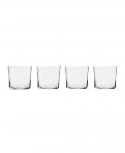 Набор из 4 низких бокалов для коктейлей Savage Nude Glass, прозрачный