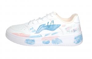 LINING Женские белые кроссовки для скейтбординга Pontoon Boats с противоскользящим покрытием и износостойкими низкими бортами