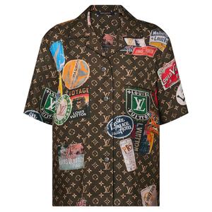 Рубашка женская коричневая Louis Vuitton