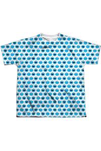 Футболка с простым рисунком печенья Sesame Street, детская, короткий рукав Gildan, белый