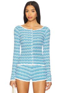 Легкий кардиган Amanda Uprichard, blue white