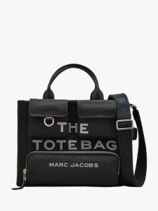 Средняя холщовая сумка-тоут карго Marc Jacobs, Black