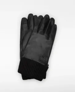 Женские кожаные перчатки Adolfo Dominguez, черный