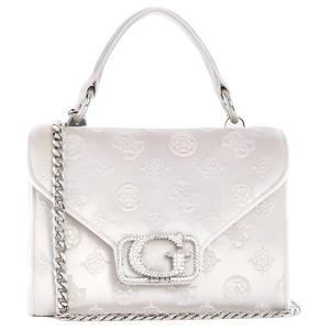 GUESS Серебряная тканевая сумка-конверт среднего размера, Silver