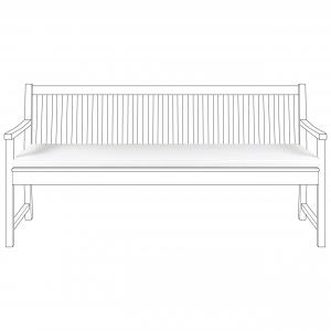 ПОДУШКИ ДЛЯ СКАМЕЙКИ Подушки White Vivara Beliani, белый