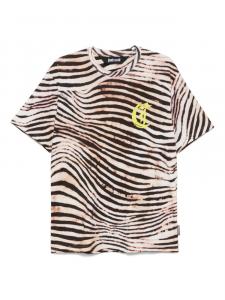 Футболка с монограммой и принтом джунглей Just Cavalli, нейтральный