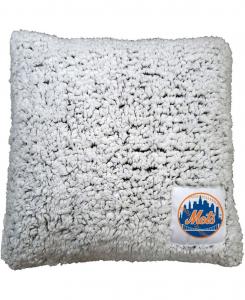 Подушка Фрости Шерпа с изображением команды Нью-Йорк Метс размером 16 x 16 дюймов Logo Brands, No Color