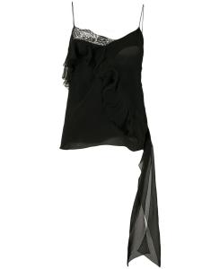 Faith Connexion топ асимметричного кроя с бретелями, черный