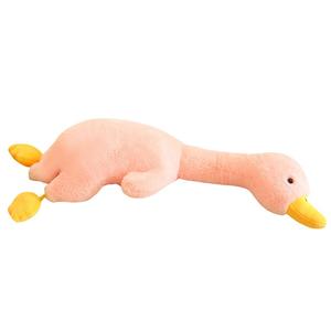 Милые плюшевые утки с длинной шеей, говорящие игрушки, высота 55см/90см MLING, розовый